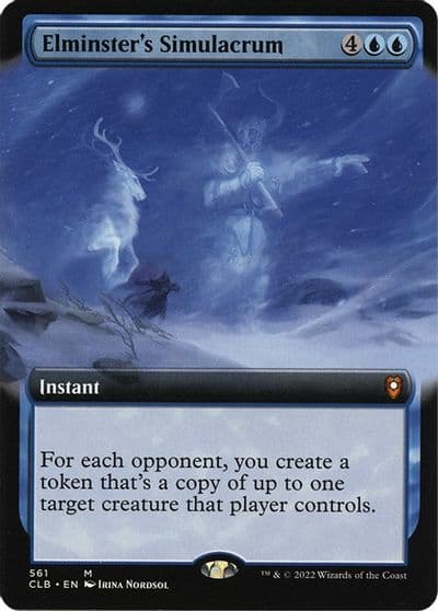 Elminsters Simulacrum Extended Art Commander Legends: Battle for Baldur's Gate Magic card