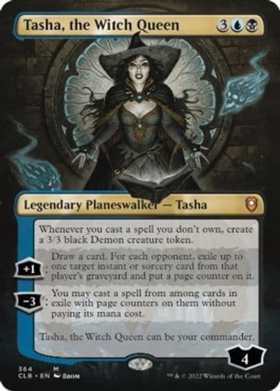 Tasha the Witch Queen Borderless Commander Legends: Battle for Baldur's Gate Magic card