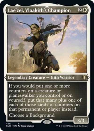 Laezel Vlaakiths Champion Foil Etched Commander Legends: Battle for Baldur's Gate Magic card