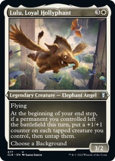 Lulu Loyal Hollyphant Foil Etched Commander Legends: Battle for Baldur's Gate Magic card