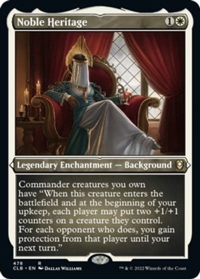 Noble Heritage Foil Etched Commander Legends: Battle for Baldur's Gate Magic card