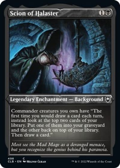 Scion of Halaster Foil Etched Commander Legends: Battle for Baldur's Gate Magic card