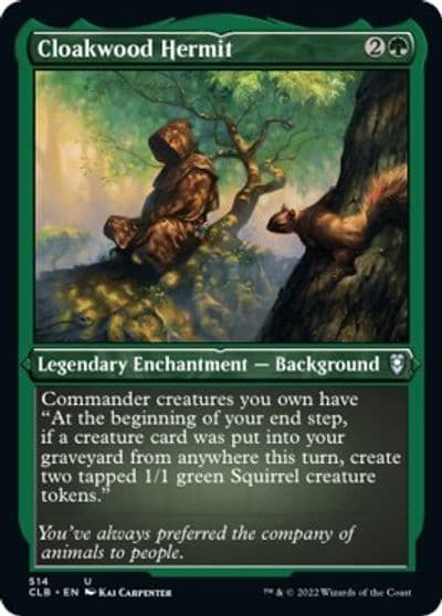 Cloakwood Hermit Foil Etched Commander Legends: Battle for Baldur's Gate Magic card