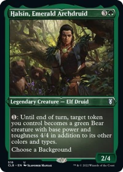 Halsin Emerald Archdruid Foil Etched Commander Legends: Battle for Baldur's Gate Magic card