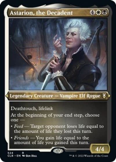 Astarion the Decadent Foil Etched Commander Legends: Battle for Baldur's Gate Magic card