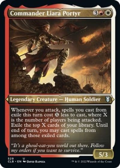 Commander Liara Portyr Foil Etched Commander Legends: Battle for Baldur's Gate Magic card