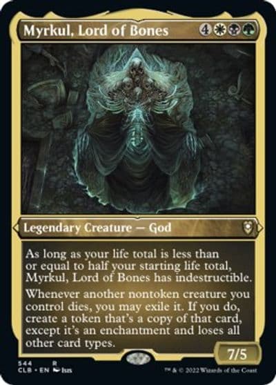 Myrkul Lord of Bones Foil Etched Commander Legends: Battle for Baldur's Gate Magic card