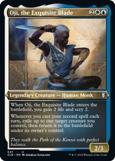 Oji the Exquisite Blade Foil Etched Commander Legends: Battle for Baldur's Gate Magic card