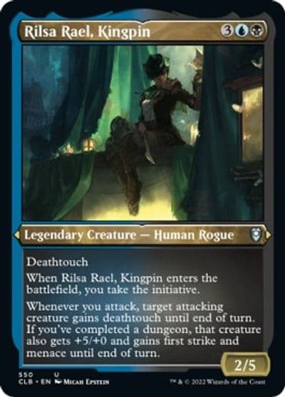 Rilsa Rael Kingpin Foil Etched Commander Legends: Battle for Baldur's Gate Magic card