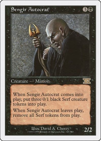 Sengir Autocrat Classic Sixth Edition Magic card