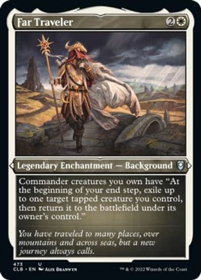 Far Traveler Foil Etched Commander Legends: Battle for Baldur's Gate Magic card