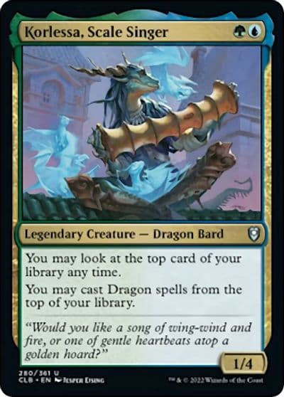 Korlessa Scale Singer Commander Legends: Battle for Baldur's Gate Magic card