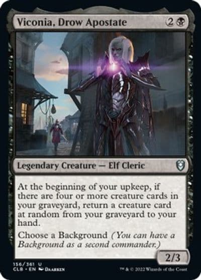 Viconia Drow Apostate Commander Legends: Battle for Baldur's Gate Magic card