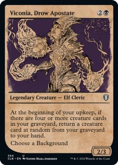 Viconia Drow Apostate Showcase Commander Legends: Battle for Baldur's Gate Magic card