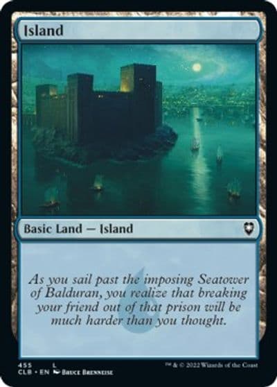 Island 455 Commander Legends: Battle for Baldur's Gate Magic card