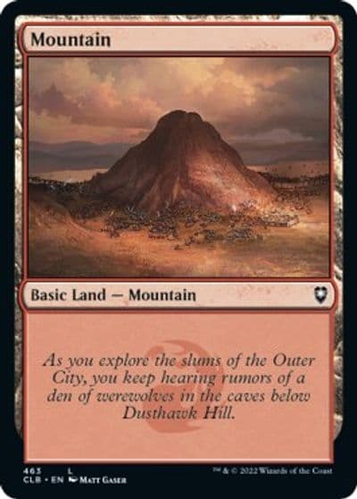 Mountain 463 Commander Legends: Battle for Baldur's Gate Magic card