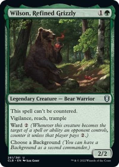 Wilson Refined Grizzly Commander Legends: Battle for Baldur's Gate Magic card