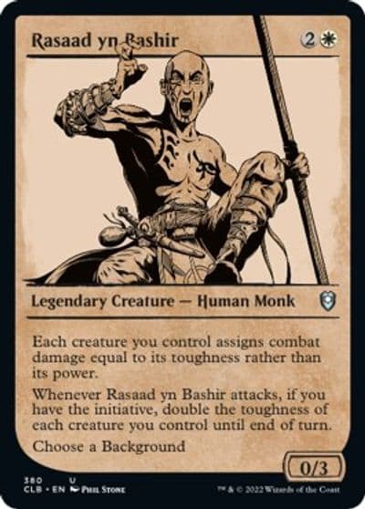 Rasaad yn Bashir Showcase Commander Legends: Battle for Baldur's Gate Magic card