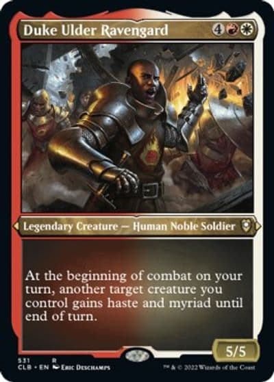 Duke Ulder Ravengard Foil Etched Commander Legends: Battle for Baldur's Gate Magic card