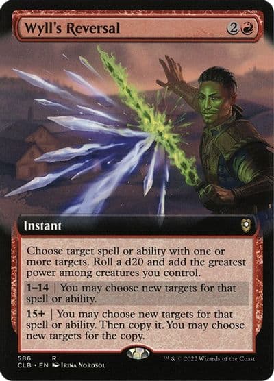 Wylls Reversal Extended Art Commander Legends: Battle for Baldur's Gate Magic card