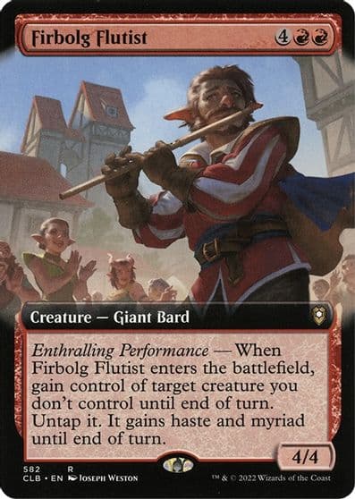 Firbolg Flutist Extended Art Commander Legends: Battle for Baldur's Gate Magic card