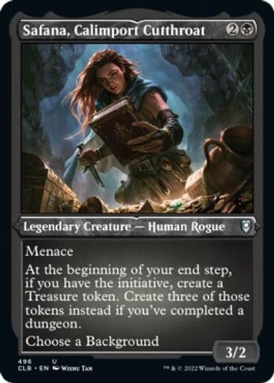 Safana Calimport Cutthroat Foil Etched Commander Legends: Battle for Baldur's Gate Magic card