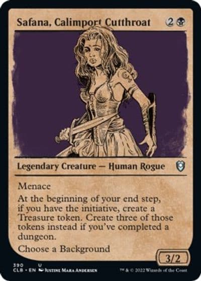 Safana Calimport Cutthroat Showcase Commander Legends: Battle for Baldur's Gate Magic card