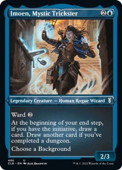 Imoen Mystic Trickster Foil Etched Commander Legends: Battle for Baldur's Gate Magic card