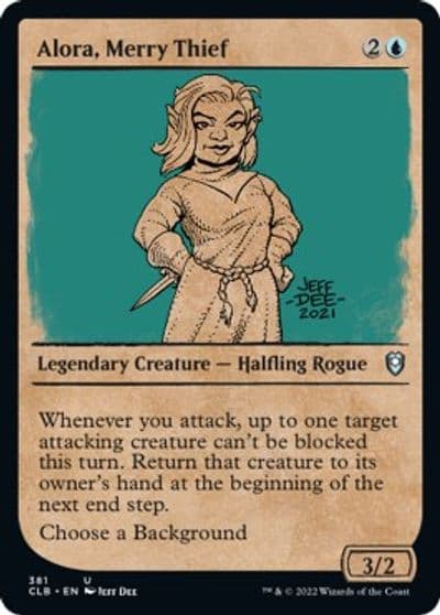 Alora Merry Thief Showcase Commander Legends: Battle for Baldur's Gate Magic card