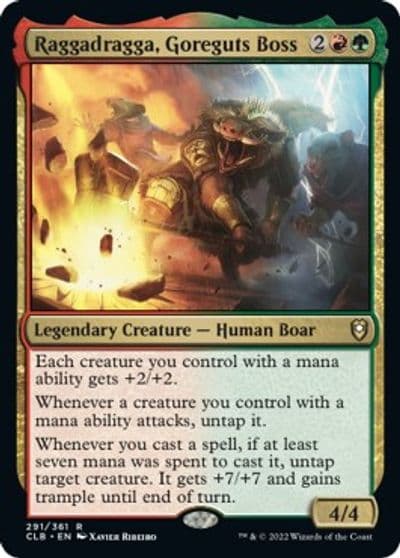 Raggadragga Goreguts Boss Commander Legends: Battle for Baldur's Gate Magic card