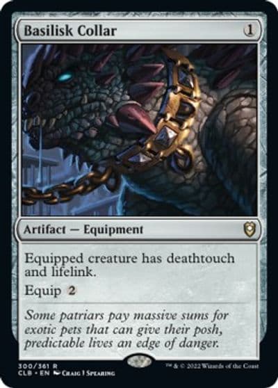 Basilisk Collar Commander Legends: Battle for Baldur's Gate Magic card