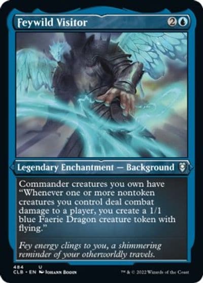 Feywild Visitor Foil Etched Commander Legends: Battle for Baldur's Gate Magic card
