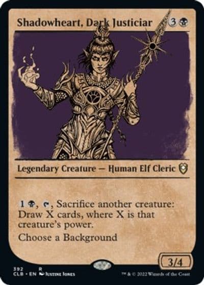 Shadowheart Dark Justiciar Showcase Commander Legends: Battle for Baldur's Gate Magic card