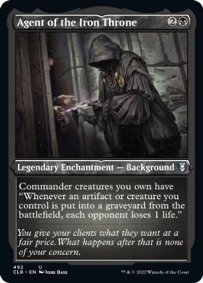 Agent of the Iron Throne Foil Etched Commander Legends: Battle for Baldur's Gate Magic card