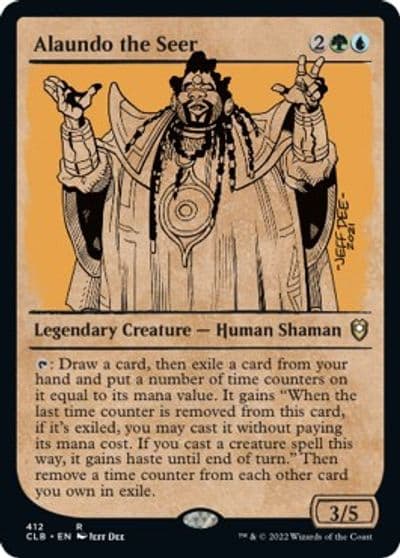 Alaundo the Seer Showcase Commander Legends: Battle for Baldur's Gate Magic card