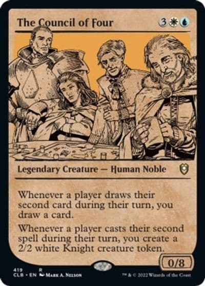 The Council of Four Showcase Commander Legends: Battle for Baldur's Gate Magic card