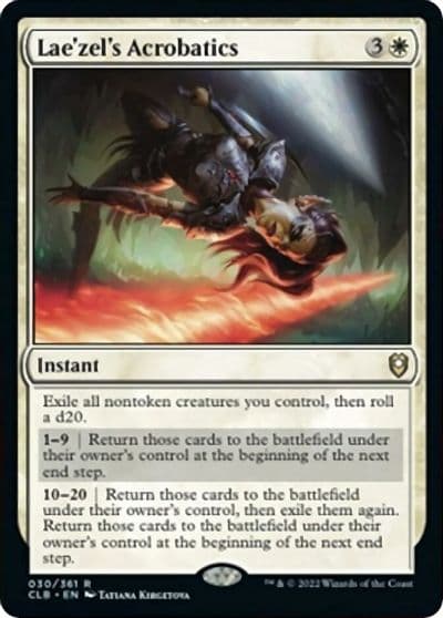 Laezels Acrobatics Commander Legends: Battle for Baldur's Gate Magic card
