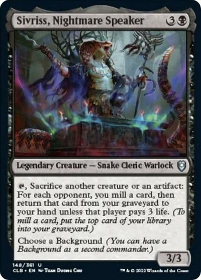 Sivriss Nightmare Speaker Commander Legends: Battle for Baldur's Gate Magic card
