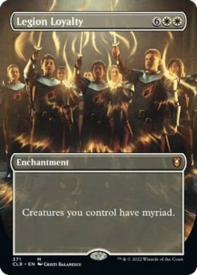 Legion Loyalty Borderless Commander Legends: Battle for Baldur's Gate Magic card