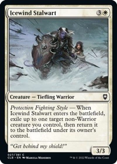 Icewind Stalwart Commander Legends: Battle for Baldur's Gate Magic card
