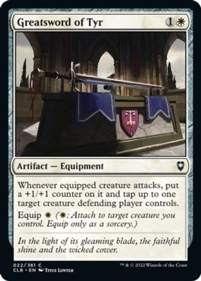 Greatsword of Tyr Commander Legends: Battle for Baldur's Gate Magic card