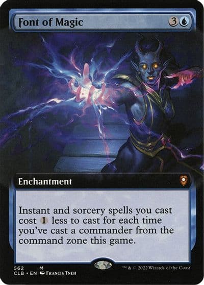 Font of Magic Extended Art Commander Legends: Battle for Baldur's Gate Magic card