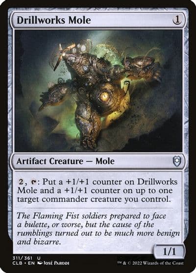 Drillworks Mole Commander Legends: Battle for Baldur's Gate Magic card