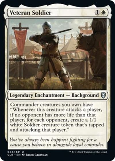 Veteran Soldier Commander Legends: Battle for Baldur's Gate Magic card
