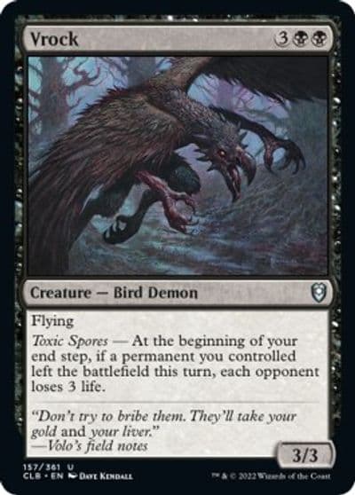 Vrock Commander Legends: Battle for Baldur's Gate Magic card