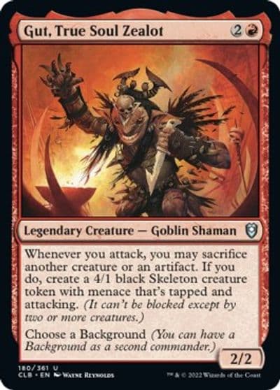 Gut True Soul Zealot Commander Legends: Battle for Baldur's Gate Magic card