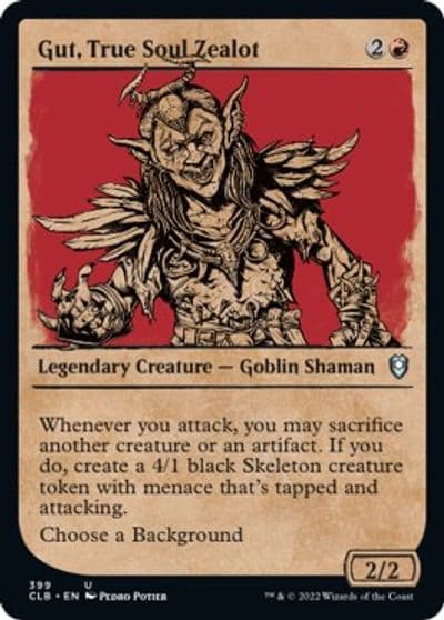 Gut True Soul Zealot Showcase Commander Legends: Battle for Baldur's Gate Magic card