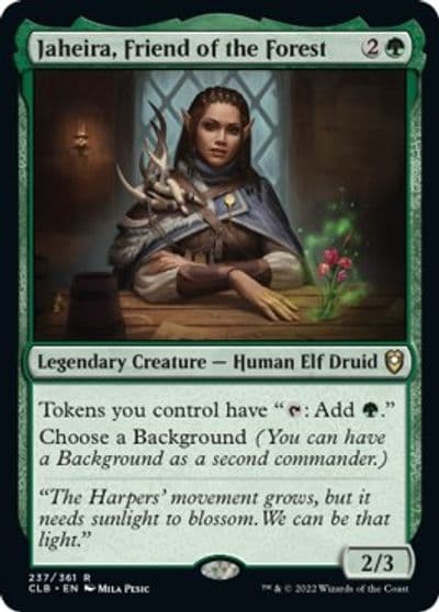 Jaheira Friend of the Forest Commander Legends: Battle for Baldur's Gate Magic card