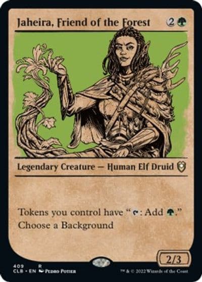 Jaheira Friend of the Forest Showcase Commander Legends: Battle for Baldur's Gate Magic card