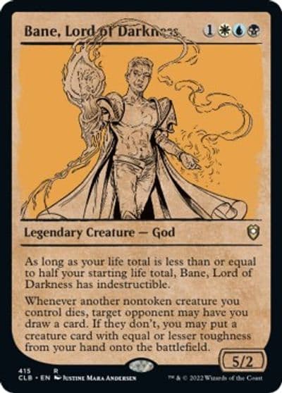 Bane Lord of Darkness Showcase Commander Legends: Battle for Baldur's Gate Magic card